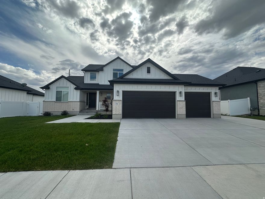 Single family home located in Lehi. Large gathering space, 3-tone paint throughout home, vaulted ceilings, and a fireplace. Kitchen has stainless steel appliances, recessed lighting, and quartz countertops. Primary bedroom, half bath, laundry room, and office/formal living room on main level. True primary suite with double vanity, separate tub and shower, and walk in closet. Three additional bedrooms on upper level. 3-car garage. Easy access to Pioneer Crossing and freeway. The pictures do not show it, but there's a full yard and fence installed.  If accepted, $75 per pet/monthly plus a $750 per pet deposit that is fully refundable. For additional requirements, please visit: https://actionteamutah.com/requirements-for-renters