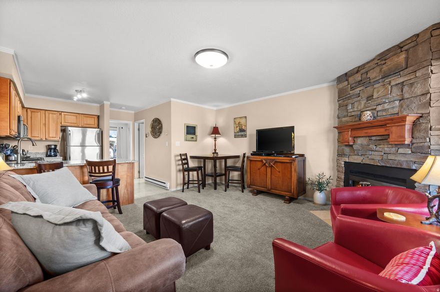 Experience year-round mountain living in this charming 1-bedroom condo in the coveted Wolf Creek Resort area. This cozy ground level retreat was recently remodeled. It features a private patio off the bedroom that looks out onto the golf course,  washer/dryer, and a wood burning fireplace; perfect for relaxing after a day of adventure. Conveniently located near Wolf Creek golf course, Pineview Reservoir, Powder Mountain, Snowbasin, and Nordic Valley ski areas. The club house has been recently remodeled and is a great place to host large events.  Also included is a swimming pool, mini golf, and tennis courts. This condo offers the perfect balance of comfort and convenience in a stunning alpine setting. Sold fully furnished. Taxes and HOA fees are estimated. Square footage from Weber County website.  Buyer to verify all information.