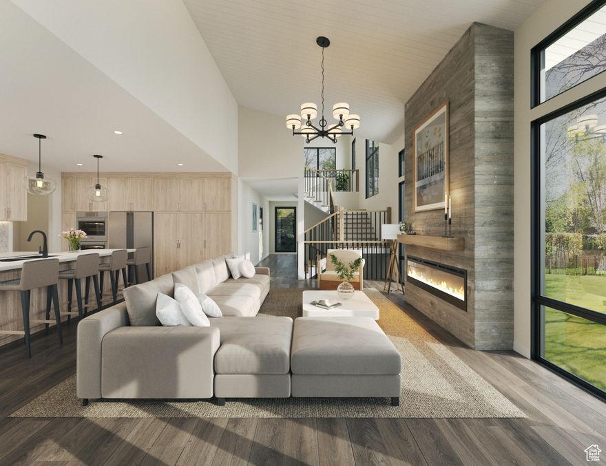 Welcome to your future dream home at 4044 W Crest Court (Lot 314) in the prestigious Discovery Ridge, nestled in a serene cul-de-sac. Currently in the pre-construction phase, this home offers prospective buyers a fantastic base design with the flexibility to tailor interior finishes and expand the size according to personal preferences.  The shown design for this home includes 3637 square feet of living space featuring 4 spacious bedrooms and 3.5 bathrooms. It also features a two-car garage conveniently located on the main level for easy access, allowing homeowners to walk groceries directly into the kitchen and pantry. This thoughtful layout ensures both comfort and functionality, making everyday tasks more convenient.  For those desiring more space or additional features, there are options to expand the floorplan up to 4200 sq ft, which can accommodate up to 5 bedrooms and 4.5 bathrooms. These customizable options allow you to create a home that perfectly suits your lifestyle needs.  The heart of the home features a planned gourmet chef's kitchen with potential top-of-the-line stainless steel appliances, upgraded quartz countertops, and an oversized center island with bar seating-ideal for entertaining and culinary creativity. Buyers will have the opportunity to select from a variety of luxurious finishes, including hardwood and tile flooring, sophisticated lighting, and modern aesthetic details from renowned lifestyle brands.  Additional features planned include a pre-wired smart home system, a full basement designed for guest accommodation with its own laundry facilities, a dry bar for social gatherings, and a pre-wired theater room for ultimate entertainment. Outdoors, the property will feature a full sprinkler system and tastefully planned landscaping, both customizable to meet the buyer's preferences.  Located in the 72-acre Discovery Ridge community, adjacent to Woodward-Park City's premier action sports resort-this location offers easy access to world-class skiing, vibrant restaurants, shopping, and all that Park City has to offer, with Salt Lake City and its international airport just a short drive away.  Take this opportunity to craft your ideal living space at 4044 W Crest Court in Discovery Ridge-where luxury meets personalization in a community designed for the discerning buyer.