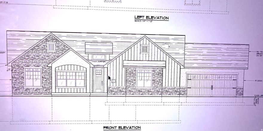 1Discover this beautifully designed open-concept home plan featuring stunning views of Tooele County and the Qquirrh Mountains. Thoughtfully laid out for both comfort and functionality, this home offers a spacious gourmet kitchen with a 36 inch freestanding gas range, wall oven with a microwave above, a large quartz topped island and a walk in pantry perfect for entertaining and everyday living.  the generous dining area easily accommodates family and guests, while a flex room off the dining space can serve as a home office or additional bedroom. Enjoy incredible mountain views through large windows and relax on the covered back patio featuring a 10 foot wide by 8 foot tall slicing glass door that fills the home with natural light. The inviting great room includes a beautiful fireplace with built in cabinetry creating a warm and welcoming gathering space. The luxurious primary suite features a charming window seat and a spacious primary bathroom designed for comfort and style. Additional highlights include a large 4 car garage and a separate basement entrance offering excellent potential for multi generational living or a future ADU. THIS PLAN IS ENGINEERED AND READY FOR COUNTY SUBMISSION ALLOWING FOR A FASTER BUILD TIME!! Contact us today for more information