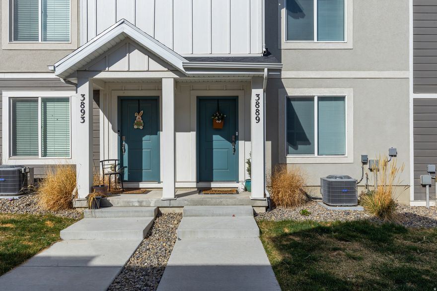 *** $10,000 PRICE ADJUSTMENT! This is by far the best deal in the community. The price with the stylish updates CAN'T BE BEAT!  This stylish, nearly-new 3-bedroom townhome in the Foothills of the Oquirrh Mountains. Built in 2023, this home shows like new and is loaded with stylish updates. The 3 spacious bedrooms, 2 full bathrooms, and a layout that is open, functional, and great for everyday living or entertaining.  The kitchen features a gas range, quartz countertops, and stainless steel appliances-exactly what buyers are looking for right now.  The community brings a ton of value too, with a pool, clubhouse, playground, and pickleball courts-making it easy to enjoy where you live.  Tucked up against the Oquirrh Mountains, you'll have great views while still being close to schools, shopping, and quick freeway access.  As a bonus, a radon mitigation system is already installed.  Clean, updated, and move-in ready-this is one you don't want to miss.