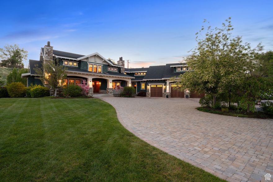 This exquisite custom-built Craftsman-style home offers the perfect blend of timeless elegance and modern luxury. Meticulously designed with stunning custom millwork, high-end finishes, and Pella windows throughout, every detail speaks to the home's superior craftsmanship. With multiple en-suites providing for a serene retreat, you may also enjoy the entertainer's dream basement featuring a private theater, wet bar, whimsical children's playhouses, a unique art space, and more. Upstairs, a spacious private office or library boasts a custom-built fish tank, adding a unique and tranquil focal point. The versatile laundry room doubles as a creative craft space, overlooking a charming kids' play zone complete with an elevated loft. Outside you'll find the integrated kitchen next to a cozy sitting room, a large yard, and firepit area, all tucked against a private backdrop with no backyard neighbors. This one-of-a-kind home is where quality and function meet timeless design that comes together seamlessly. With so many details not mentioned here, don't hesitate to schedule a private showing now to see this home in person.