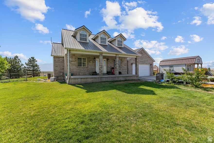 Rare opportunity on 8+ acres in Cedar City! This 5 bed, 4 bath, 3,428 sq ft home includes 2 water shares, a vegetable-producing garden, and space for sheep, a bull, horse, chickens, turkeys, and more. A large barn offers storage or livestock shelter. The property is fenced with an additional fully fenced yard behind the home. Perfect for homesteading or hobby farming with stunning views and room to grow-all just minutes from town!