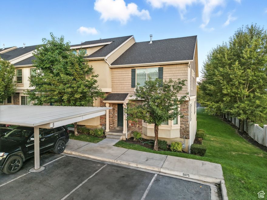 Tucked away in a quiet corner of the community, this secluded end-unit townhome offers a rare blend of privacy, comfort, and convenience. Step outside the kitchen onto a spacious deck-perfect for outdoor dining, relaxing, or entertaining. The private backyard and walkout basement provide even more versatile living space, while direct access to the playground and open green space behind the home adds extra appeal. Ideally located just minutes from BYU, UVU, I-15, and all that Provo has to offer, this townhome is a fantastic option for those looking to invest or settle into a well-connected neighborhood. With a solid rental history and a functional layout, it's equally suited as a primary residence or an income-generating property. Buyer to verify all information, including square footage, which is provided as a courtesy from county records.