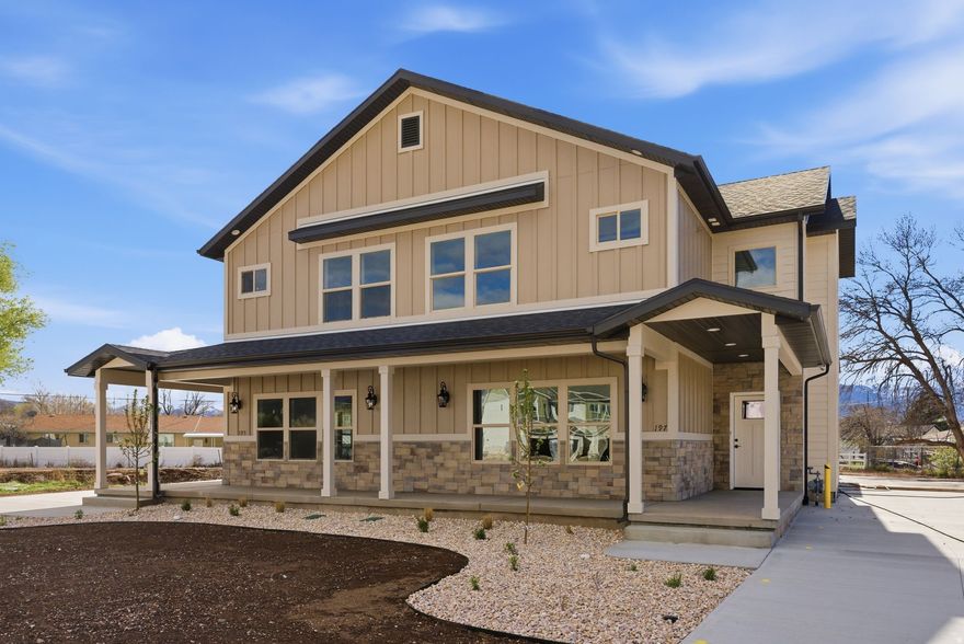 Brand-new 2026 modern farmhouse twin home in the heart of Morgan! This 4 bed, 2.5 bath home offers 2,246 sq ft with a bright open-concept layout, spacious kitchen, and inviting great room filled with natural light. Thoughtfully designed with modern finishes, generous bedrooms, and a 2-car garage. Enjoy unbeatable walkability-just steps to Commercial Street, restaurants, grocery store, parks, and gym. Private outdoor space with beautiful mountain surroundings. Easy 45-minute commute to Salt Lake City. Buyer to verify all information.