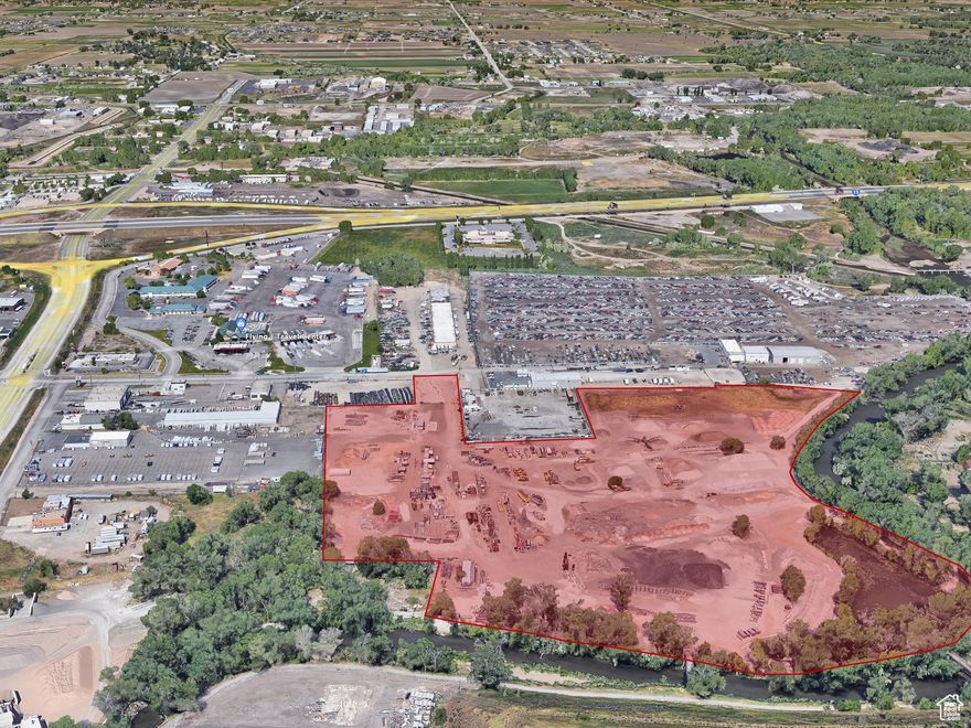 Discover an exceptional opportunity with this expansive 25.39-acre riverfront parcel in West Haven. Zoned for mixed-use, commercial, and high-density residential development, this property offers endless possibilities. Enjoy breathtaking views of the Wasatch Range to the east, while the Weber River and mature trees provide both natural beauty and privacy. Conveniently located with quick access to I-15, it's just 35 minutes from Salt Lake International Airport. Nearby attractions include Weber State University and the historic charm of Ogden's 25th Street. Utilities are in place, with Rocky Mountain Power connected, gas stubbed, and water and sewer services provided by Bona Vista. Listing includes parcel #14-012-0015, #14-012-0060, and #14-012-0075. Boundary lines are provided as a courtesy estimate only. Buyer is advised to obtain an independent measurement.