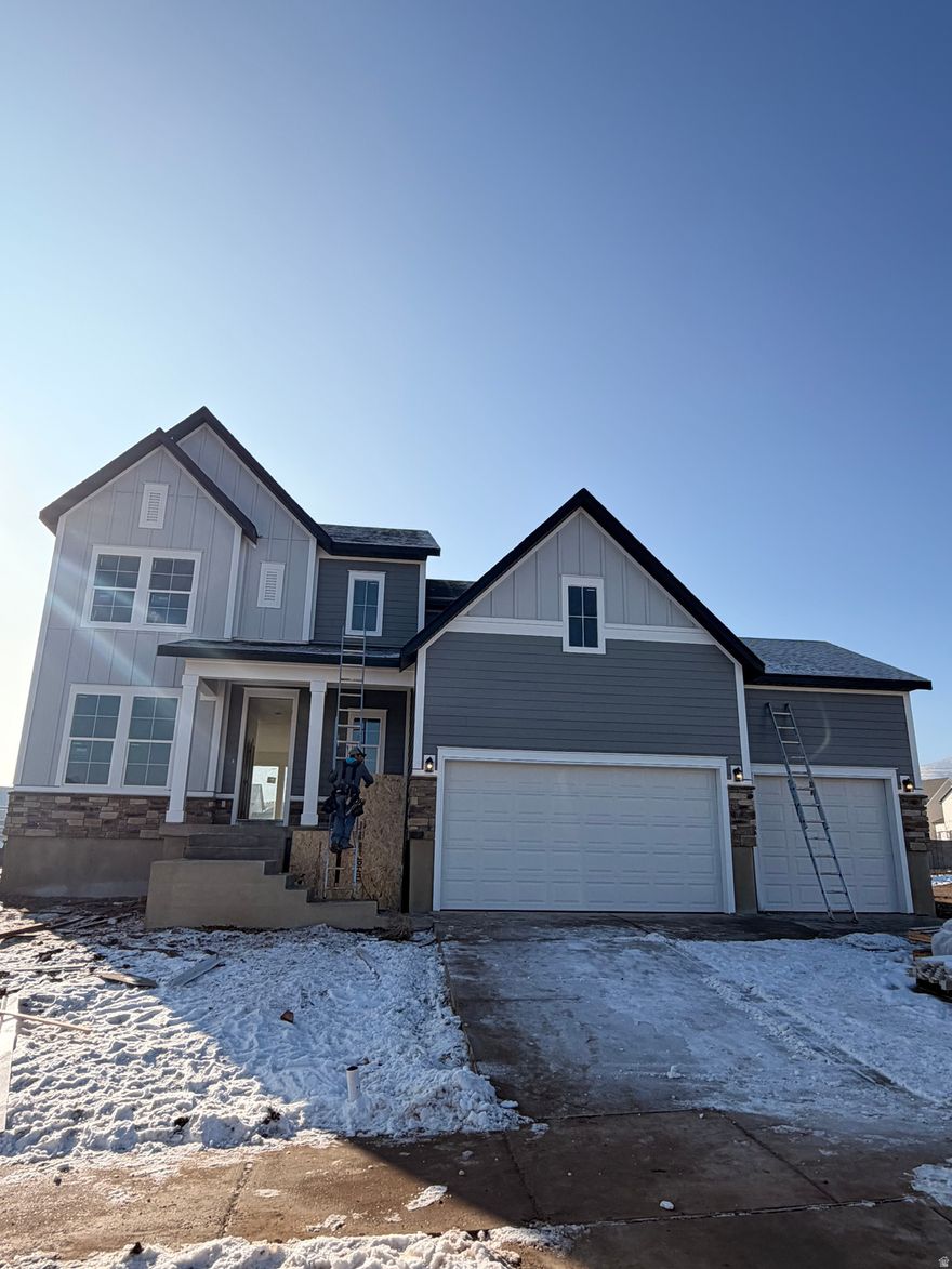 Welcome to the Brailsford!  A brand-new plan available at Brixton Park!  This home features our signature 9ft ceilings both upstairs and on the main floor, 4 bedrooms for your growing family, and 130sq ft of expansive windows and natural light pouring into your open-concept main living area.   Home is finished framing and available to tour; estimated to be complete in February 2026.  ***Preferred lender incentive available - Contact agent for more details.