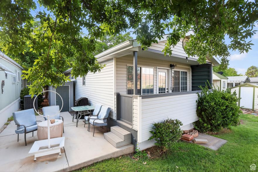 If you are looking for a welcoming community with a pool this is the right place for you! This home has been well cared for and updated with taste. There is a smart thermostat, smart lighting the details in the updates were well thought through! Spacious Owners Suite that comfortably fits a king size bed and an oversized bedframe. Between the large windows and the skylights there is tons of natural light. A quick drive to freeway access and a short distance to shopping and AMAZING views! Come take a look you will be pleasantly surprised! House is on a stick foundation and is financeable through traditional home financing as well as others.