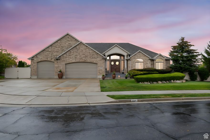 South Jordan Luxury Rambler  Entertainer's Dream!   Step into this stunning custom home on a quiet, secluded circle lot, close to stores, restaurants, and eateries.  Home Highlights:  5 bedrooms, including a master suite with updated bathroom and walk-in closet  Office/den with built-in bookshelves  Expansive walk-out basement with full kitchen & home theater-perfect for guests or rental income  Gourmet open kitchen and beautiful flooring throughout  Large laundry room with ample storage  Outdoor Oasis:  18x35 saltwater pool with large hot tub for entertaining  Spacious pool deck and water slide for endless fun  Expansive lot with room for the largest RV Garage & Storage:  4-car garage with epoxy floor, upper storage, and room for a boat & several cars  This home is the ultimate combination of luxury, entertainment, and lifestyle-don't miss out!