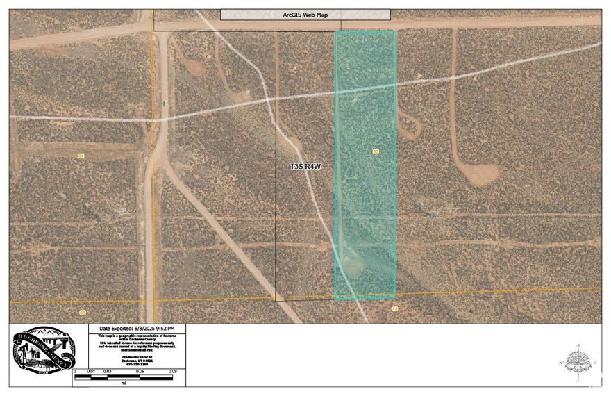 5 acres on the outskirts of Duchesne. Flat usable land. Power available. Surveyed. Site assessment test passed. Year round access. Owner financing available.