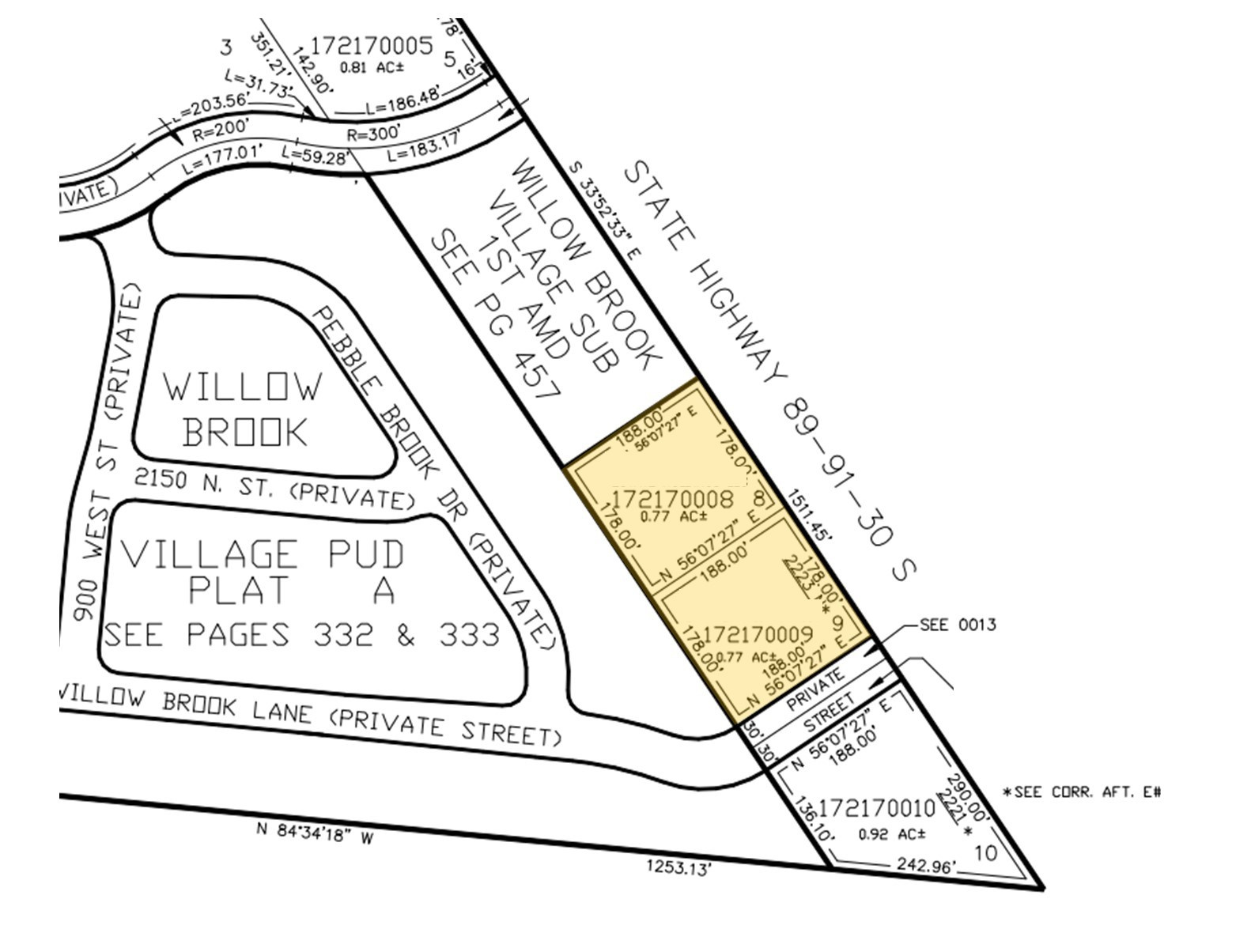 WILLOW BROOK VILLAGE - Land
