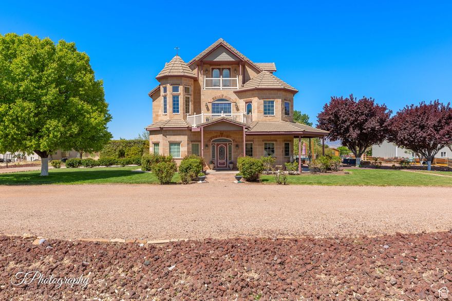 Discover extraordinary healthy living at 885 N Old Farms Rd. This exceptional 4,500+ sq ft residence was thoughtfully constructed with non-toxic materials-solid metal ducting, chemical-free adhesives, and specially selected paints-creating a sanctuary for those seeking a wellness-focused lifestyle. Premium natural elements define this 7-bedroom, 5-bathroom retreat. Locally-sourced stone, marble tile, and elegant finishes create an atmosphere of sophisticated comfort throughout. The versatile floor plan includes a separate 2-bedroom apartment with private entrance-perfect for rental income, guests, or extended family. This Dammeron Valley property offers more than just a home-it's an investment in a lifestyle where natural beauty meets intentional, health-conscious design. Experience the rare harmony of luxury, wellness, and environmental integrity in Utah's most scenic setting.