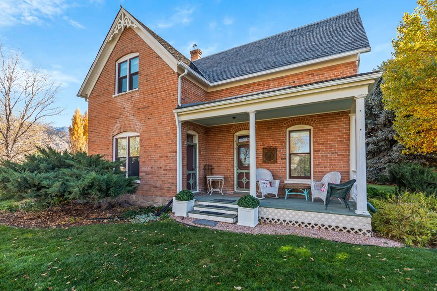 Your dream Victorian retreat just hit the market! Nestled in the heart of Monroe Utah, this beautifully preserved historic home offers 4 bedrooms, 2 bathrooms, and timeless character paired with modern updates. Step outside to enjoy award-winning apple orchards, landscaped gardens, and a charming carriage house featuring three bays and a private studio apartment-perfect for guests, in-laws, or rental income. Whether you're seeking a multi-generational home, creative retreat, or peaceful getaway, this property offers unmatched charm and versatility. Too many features to list! You really have to see it in person to fully appreciate all it has to offer. Square footage figures are provided as a courtesy estimate only and were obtained from tax records. Buyer is advised to obtain an independent measurement.