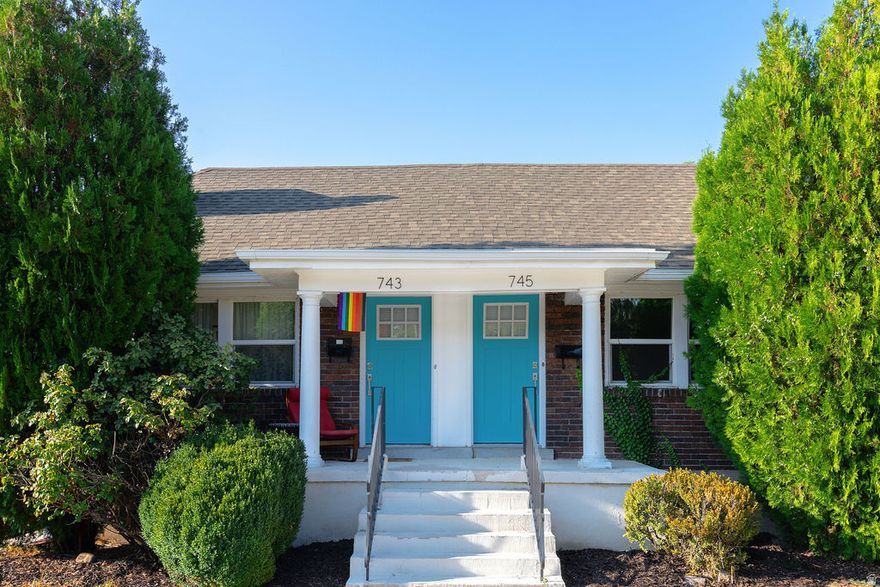 Perfectly positioned in the heart of the coveted 9th & 9th District, this beautifully updated side-by-side duplex presents a rare investment opportunity. In the five years since purchase, the current owners have experienced zero vacancy-new tenants are typically secured by word of mouth before a unit becomes available. One unit features 2 bedrooms and 2 bathrooms, while the other offers 1 bedroom and 1 bathroom. Both units have been thoughtfully updated and each includes a living area, kitchen, laundry, and an outdoor patio. The location is exceptional-just half a block from Liberty Park and surrounded by popular restaurants, coffee shops, local boutiques, and neighborhood entertainment. With quick freeway access and less than 10 minutes to downtown Salt Lake City, convenience is unmatched. A standout feature is the detached "Red Barn" just steps from the back door, complete with heating and cooling-an ideal bonus space for tenant use as an office, music room, yoga, or art studio. The property includes two on-site parking spaces plus ample street parking. All photos are from the 2020 sale with permission from the previous agent and photographer. Square footage figures are provided as a courtesy estimate only and were obtained from a previous listing . Buyer is advised to obtain an independent measurement.