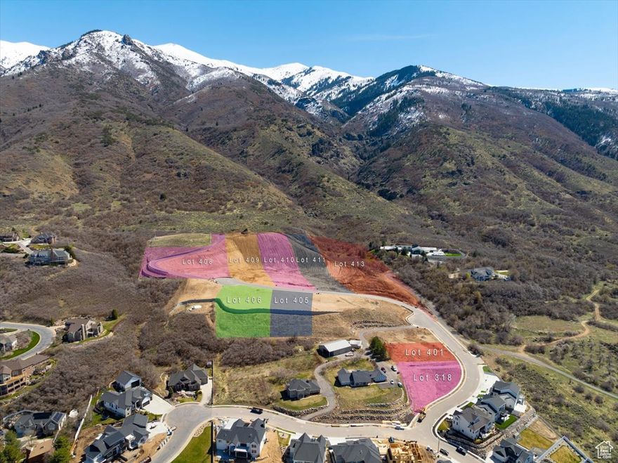 Incredible  view lot on the west side of the street with back yard retaining wall already built.  Hiking and biking on exclusive access to trails.  10 minutes to Station Park and Frontrunner Station, 20 minutes to ski resorts, lakes, and other recreational venues, easy access to HWY 89. Bring your own builder or use one we recommend. Other lots available. See listing agent for details.