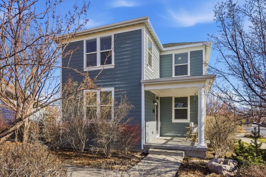 Ideally located in the heart of Daybreak, this home offers delightful curb appeal with a welcoming front porch and a spacious 2-car garage, plus outstanding access to the community's most sought-after amenities. Enjoy a 10-minute stroll to the lake, with the fitness center and pool just a minute away, along with nearby parks and a community garden. Conveniently close to the Daybreak District and Mountain View Village for shopping, dining, community events, and concerts.  Inside, the home feels warm and inviting with a comfortable, move-in-ready interior and an open floor plan filled with natural light. Mountain views from the primary bedroom add a peaceful retreat, while the layout offers an easy flow for everyday living and entertaining. The 4th bathroom is plumbed and ready for your custom finishes. A low HOA fee provides exceptional value, including free internet and access to pools, fitness centers, endless trails, and neighborhood amenities. Schedule your showing today, and experience the good life Daybreak has to offer!