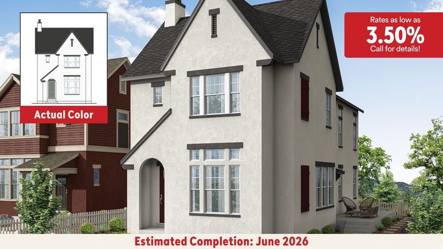 **Early June completion date! Rates as low as 3.50% with our preferred lender!!**Welcome to the Everly- one of Daybreak's popular Cottage Court floorplans.  Perfectly positioned just moments from Daybreak's newest amenity, the Watercourse. Set on an ideal lot facing a community paseo, this home features a privately fenced side yard with additional lawn and a concrete patio-perfect for entertaining, relaxing, or letting kids and pets play. Step inside to soaring 11' ceilings on the main floor that create an open, airy feel, complemented by designer finishes in the kitchen-ideal for hosting or everyday enjoyment. Upstairs, you'll find impressive 10' ceilings and a massive loft-style second family room-plenty of space to stretch out and live comfortably. Plus with a 2-year builder warranty and a 10-year structural warranty, you'll enjoy lasting quality and peace of mind for years to come! **Photos are of a previously built home of the same floorplan; colors and selections may vary. Schedule your showing today! Model Home Sales office located at: 6656 W Key Largo Way. Buyer and buyer's agent to verify all information**