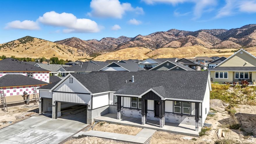 Check out this brand new custom home on the east bench of Hyde Park.  Enjoy breathtaking, panoramic views right from your doorstep! This new custom home has amazing finishes and upgrades throughout, with rich custom knotty alder cabinets, quartz counter tops, separate tub and shower in the primary bathroom, and 9 foot ceilings throughout the home. Situated on a .29 acre lot, there's plenty of room to relax or entertain outdoors. You'll also love the oversized, extra-deep garage, perfect for storage and that extra vehicle.  Easy to see and NO HOA! The house is still in construction, should be completed in 30 days.