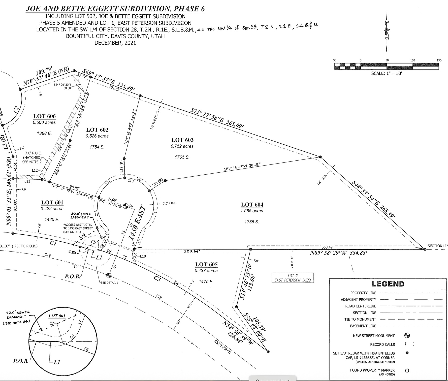 JOE & BETTE EGGETT SUBDIVISION PHASE 6 - Land
