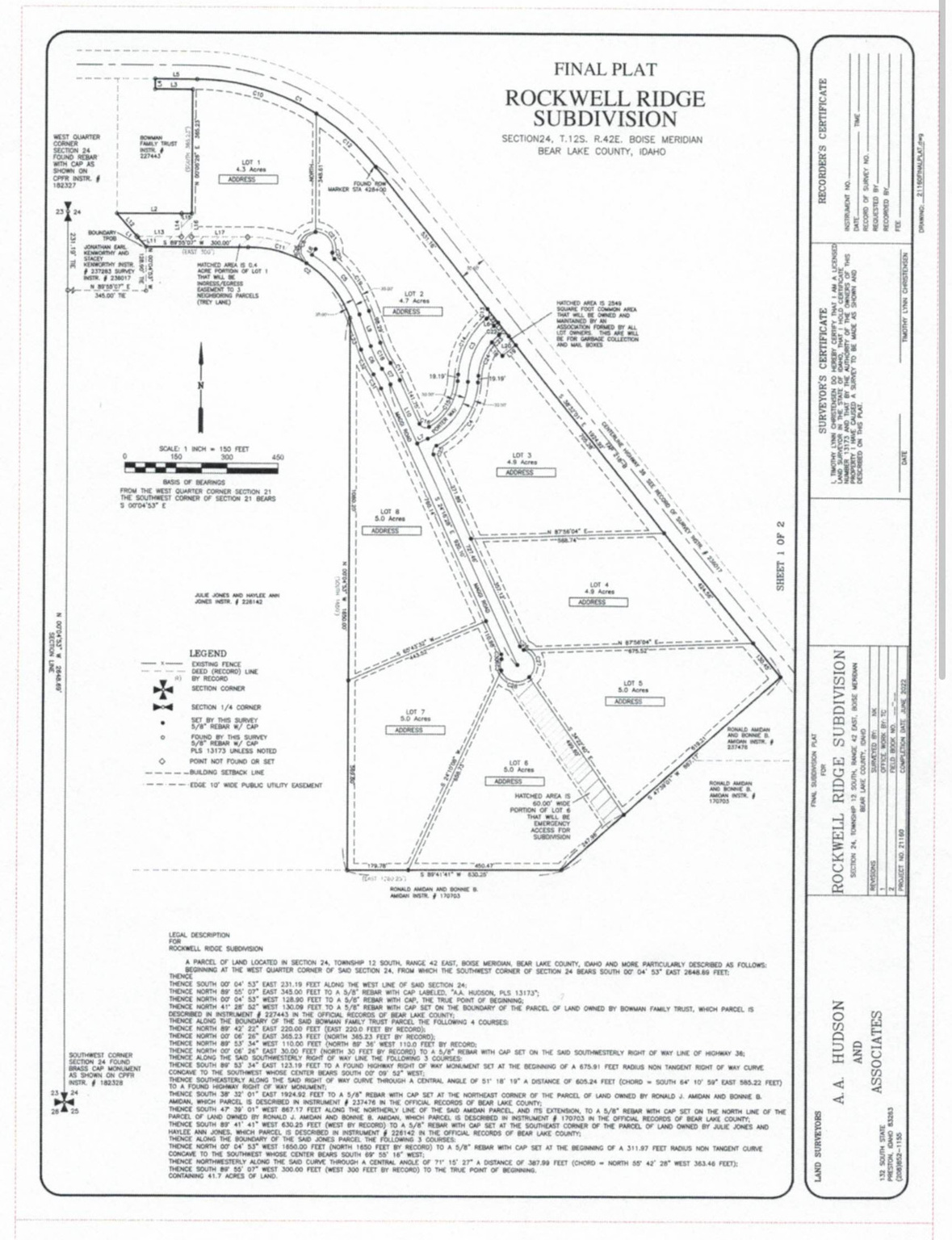 ROCKWELL RIDGE - Land
