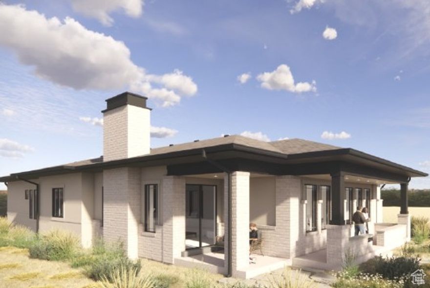 Beautiful brand new Hollyhock Prairie model home in a great up and coming community!  This home features a stylish kitchen with cotton maple cabinets, quartz countertops, tile backsplash and stainless steel gas appliances with double ovens. Elegant finishes include laminate hardwood, tile, and carpet flooring for a durable finish. Modern comforts abound with a tankless water heater, energy-efficient options, christmas light outlets and a gas log fireplace. Enjoy thoughtful design touches such as a wood railing at the stairway, theatre room and covered patio. The grand bathroom features a Euro glass shower enclosure and cultured marble surrounds. Finished with two-tone paint, large craftsman base and casing, and satin and brushed nickel hardware, this home blends warmth, function, and timeless appeal.