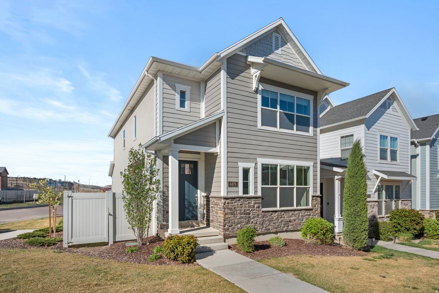 Nestled in a quiet Lehi neighborhood, this beautifully upgraded single-family home offers the perfect blend of peace and convenience. Located just minutes from shopping, freeway access, and a nearby community park, you'll enjoy both tranquility and accessibility.  This spacious home features 5 bedrooms and 2.5 bathrooms, with thoughtful upgrades throughout-including a fully finished basement that adds valuable living and entertaining space. The open-concept great room seamlessly connects the dining area and family room, creating an inviting atmosphere for gatherings and everyday living.  One of the standout features of this property is its private yard-an uncommon find in the neighborhood-providing a perfect setting for relaxation, play, or outdoor entertaining.  This is a rare opportunity to own a move-in ready home in one of Lehi's most desirable locations.