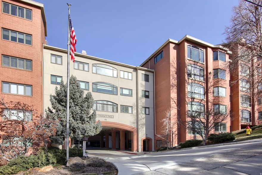 Seller Financing is available; please see Agent Remarks for attractive terms. Tucked away in the historic Avenues, Terrace Falls offers the perfect blend of tranquility and city convenience. Located just a short walk from City Creek Center, Temple Square, parks, trailheads, and downtown's premier dining, this sought-after community provides secure living with resort-style amenities and engaging social activities. This unique, East-facing residence spans two levels with separate entrances on both the 6th and 7th floors. The top-level (7th floor) entrance ensures maximum privacy with no neighbors above you. This level features engineered hardwood floors throughout, a spacious great room with a cozy gas log fireplace, and a kitchen appointed with granite countertops and stainless appliances. An expansive, East-facing enclosed balcony invites abundant natural light and morning sun. The lower level (6th floor) offers its own private courtyard patio-perfect for BBQing, gardening, and outdoor gatherings. The layout includes a primary suite and second bedroom both featuring walk-in closets, while the versatile third bedroom can serve as a guest room or a secondary family room. Two Parking Spaces included with the unit, space #72 (2nd floor) and space #132 (4th floor) & both spaces have double metal storage cabinets. Another dedicated storage room on the 5th floor (L59/Unit 709) with built-in shelving included. HOA offers the Resort-Style Amenities (Mainly on the 5th Floor): Enjoy an indoor pool and sauna, a well-equipped fitness center, and a 7th-floor rooftop entertainment area featuring grills and stunning State Capitol views. Unique community features include a woodworking shop on the 2nd floor and an HOA guest apartment available for your visitors. Square footage is provided as a courtesy estimate only and was obtained from a previous appraisal. Buyer is advised to verify all listing information, including square footage, to buyer's own satisfaction.