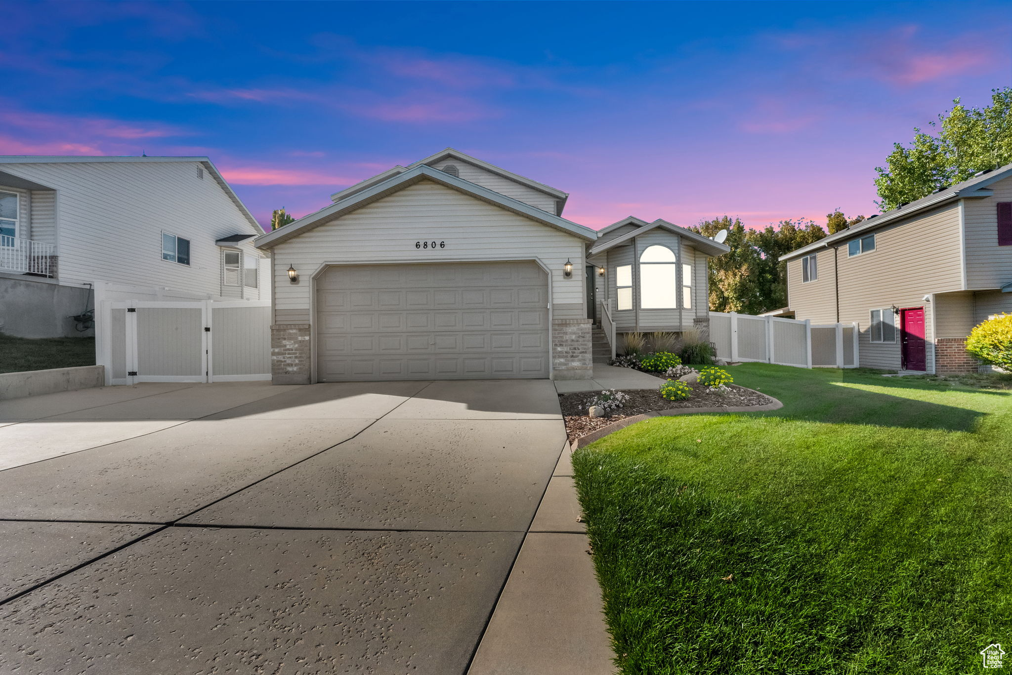 OPEN HOUSE: Sat 10/11 @ 11:00-1:00. Come see this well cared for and maintained West Jordan home. With three bedrooms upstairs and two full baths, a bedroom/office and half bath on main level and an unfinished basement there is still room to grow. MANY EXTRAS: Plantation Shutters, Covered Patio, Jellyfish Lighting, New Roof Nov, 2024, New Furnace & A/C 2022, Kitchen Appliances all new in last 1 - 2 years, Tinted back windows help keep house cooler in the Summer afternoons, Do Not miss your chance to see this amazing home at a great price. Square footage figures are provided as a courtesy estimate only and were obtained from County records. Buyer is advised to obtain an independent measurement and to verify all.
