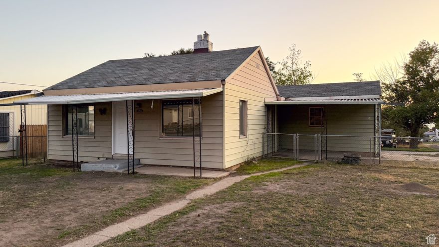 Newly remodeled cottage in the quiet mountain town of Sunnyside, UT! Sitting on a desirable corner lot, this home offers plenty of space with room for an RV or trailer. The yard is fully fenced for privacy and security, and you'll love the convenient access to endless outdoor recreation right from your doorstep. A perfect blend of comfort, charm, and mountain living. Square footage figures are provided as a courtesy estimate only.  Buyer is advised to obtain an independent measurement.