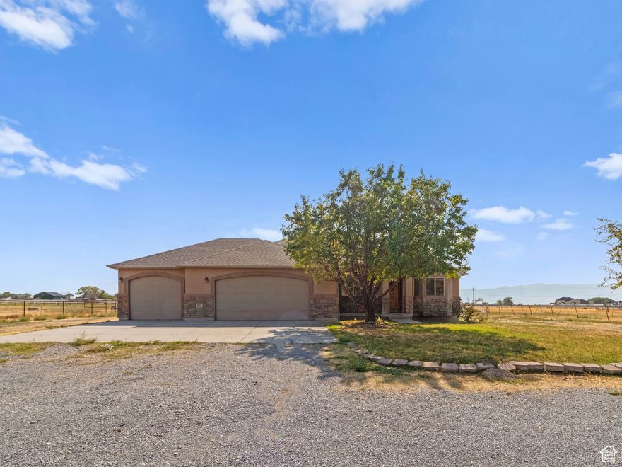 Six Acres of "Do Whatever the Heck You Want" Land  Welcome to the land of no excuses. This remodeled home on 6 acres of horse property already has it all The house is already updated-kitchen, paint, floors, the whole shebang-so you don't have to lift a hammer. Just move in, kick your feet up, and start plotting what to do with all that land. A 8-stall barn ready for your horses, goats, llamas, or that one donkey with "personality." Want to raise thoroughbreds? Organic farm? Goats with Instagram accounts? Your very own NASCAR wannabe racetrack? Backyard mini-golf empire? Heck, throw in a trailer park if that's your vibe-we're not here to judge. (But check with the city first) Oh, and let's talk about the mother-in-law ADU. Because we know life is complicated. Whether it's your actual mother-in-law, your "boomerang" adult kids who swear they're moving out "next month," or a rental to fund your Costco runs-it's ready and waiting. Bottom line: the house is done, the options are endless, and the only thing missing is your wild imagination
