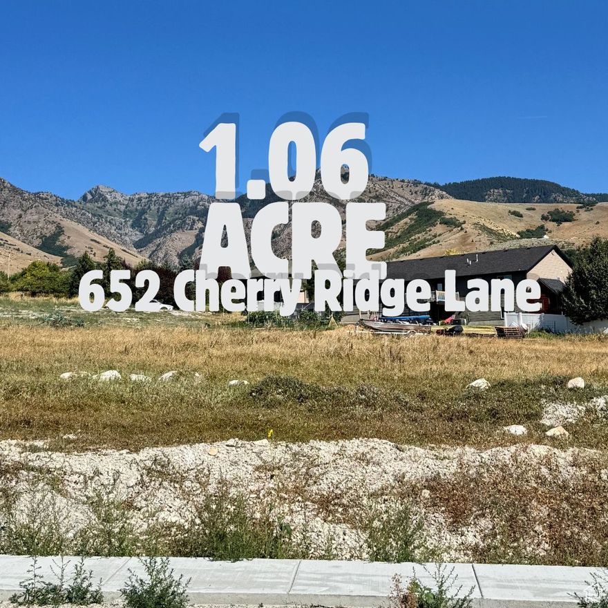 This spacious 1.06 acre lot offers views of Cache Valley and the surrounding mountains, located in the Knolls in Richmond community, just minutes away from Logan or Preston. Utilities are stubbed to the lot at the street and the lot is ready for your vision, whether your looking for room to have animals, a garden , or just a place to call home away from the hustle of Logan. Richmond is known for its proximity to the Cherry Peak Ski Resort, hiking trails, and fishing. These lots are a rare opportunity to own your own slice of land, with all the amenities to live comfortably.  Taxes have not been assessed for 2025.