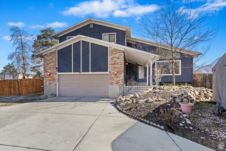 Absolute gorgeous location in East Sandy! Fully fenced corner lot with new range, new dishwasher, and new fridge. Fully rentable space downstairs with separate to help supplement your mortgage! Step into the home through a magnificent entrance that leads to an open, airy living space with high vaulted ceilings that brings in natural lighting that create a sense of grandeur and light. Relish in the breathtaking views of the valley and mountains right from your home. A spacious backyard is perfect for hosting all kinds of entertainment, An outdoor seating area is a great choice for hosting BBQs or get-togethers Includes the exterior pavilion!  A quite friendly neighborhood a few minutes away from the Amphitheater and parks. Sq ft provided as a courtesy, buyer and buyers agent to verify all. Any offers received after noon on Friday will be responded to the following business day.