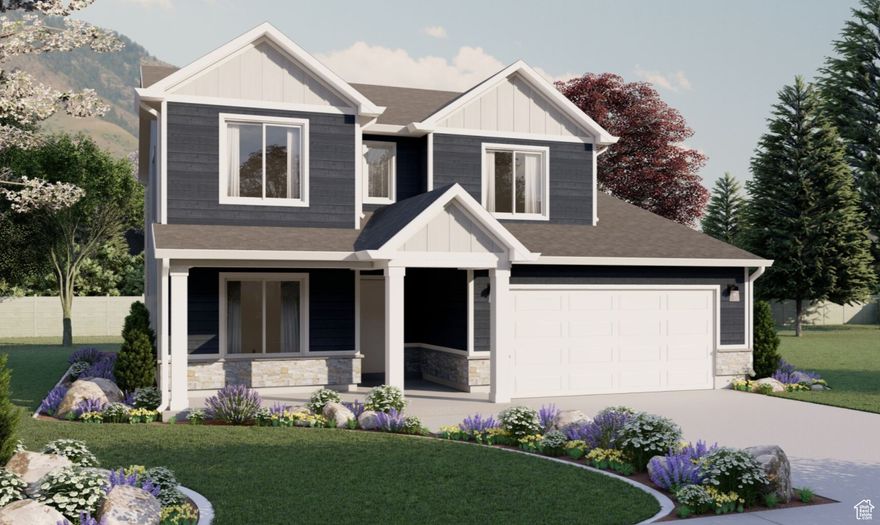 Come build in beautiful Mapleton. These are the last few lots in this coveted subdivision. Don't miss out on the opportunity to create your dream home. Build this 2-story plan with 4 bedrooms or 3 beds and loft. Buyers choice! The flex room on the main floor makes for a great home office. Other plans also available. Add a 3rd car garage, a basement entrance, a covered deck, a fireplace, and other structural options you want to make this your perfect home. (Some photos may show options that do not come standard or may no longer be available)