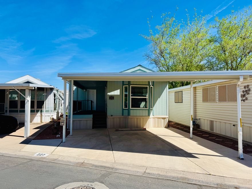 BRAND NEW ROOF. Charming and rare find! This lovely 2 bedroom, 2 bath home with Brand new INTERIOR PAINT is FINANCEABLE and move-in ready. It features newer flooring, appliances, and countertops, along with an abundance of natural light from the many windows. Recent upgrades include a new 40-gallon water heater and disposal (March 2025), a new microwave (2 years ago), HVAC system replacement ($9,000, 2.5 years ago) Enjoy the spacious backyard with a large shed and a serene, park-like setting with mature trees and lush grass. Don't miss this beautifully maintained home! Buyer to verify all information.