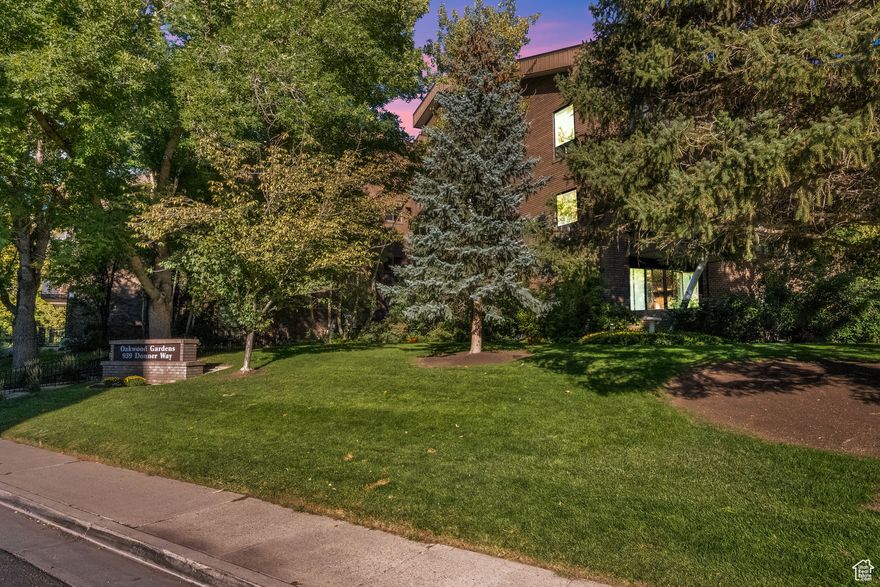 Welcome to Oakwood Gardens Condos - where comfort, convenience, and charm come together! This wonderful 2-bedroom condo located on the top 3rd floor is filled with natural light and perfectly located near Hogle Zoo, Emigration Canyon, hiking and biking trails, Foothill Village Shopping Center, the University of Utah, and downtown. Enjoy the open, inviting floor plan featuring a spacious great room, cozy fireplace, kitchen and vaulted ceilings that create an airy, welcoming atmosphere,  making it ideal for both quiet evenings and entertaining. The primary bedroom is a stunning loft suite with abundant light and an incredible walk-in closet offering more storage than you can imagine. Step outside to your private balcony for peaceful moments or casual gatherings. Added conveniences include in-unit washer and dryer, refrigerator, and an assigned parking space in the garage with an additional storage unit. With ALL UTILITIES INCLUDED in the HOA fee, this is easy living at its best! Bring your personal touches and a little TLC to make this the perfect place to call home - a peaceful retreat close to everything you love. Don't miss your opportunity to make this extraordinary space yours! Square Footage provided as a courtesy from County records.  Buyer is advised to obtain independent measurements.