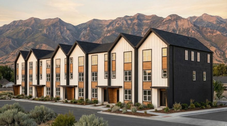**Preferred lender incentive** One of the few opportunities to purchase a new construction townhome in the low $400Ks is now being offered in The Aaron community by Signature Homes. New construction at this price point in Salt Lake County is getting harder to find, and this community is limited to just 27 total homes. These 2-bedroom, 2.5 bath townhomes with dedicated office space are built for modern living, with open concept layouts, efficient use of space, and clean contemporary finishes throughout. The main level is designed for everyday function and entertaining, featuring a large kitchen island, quartz countertops, and seamless flow into the dining and living areas. The location adds another layer of value. Positioned in central Midvale with quick access to I-15, I -215, and TRAX, you are minutes from Fort Union, major retail, dining, and key employment hubs across the valley. Pricing, incentives, and availability are subject to change. Square footage is a courtesy estimate from builder plans. Buyers are advised to obtain independent measurements. Community is under construction.