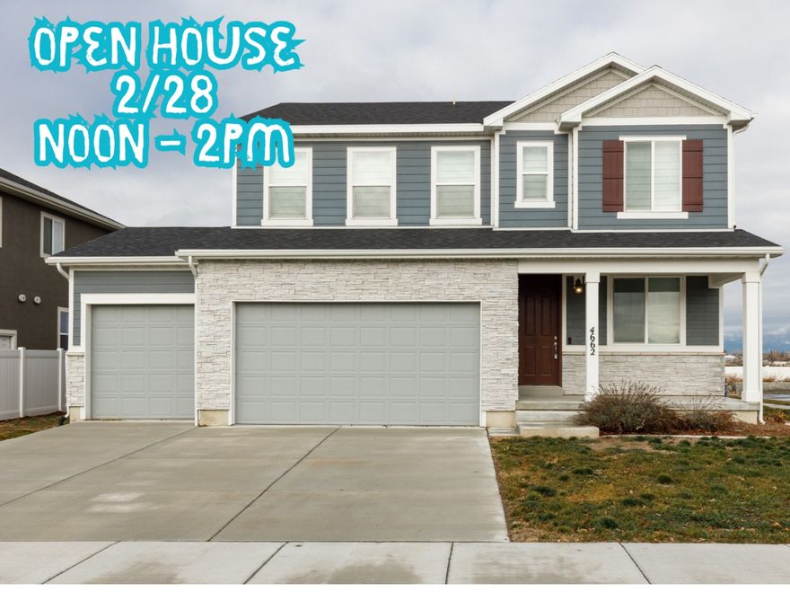 FINANCING FAILED. BACK ON THE MARKET. OPEN HOUSE SAT 2/28 FROM NOON TO 2:00 Discover your dream home in a tranquil, spacious neighborhood. This newly built two-story stunner features modern architectural styling, expansive living spaces, and breathtaking views of the surrounding landscape. With 3 bedrooms and 3 baths, the home blends everyday comfort with chic finishes for effortless entertaining. The open-concept living area centers around a generous kitchen island, stainless steel appliances, and sleek cabinetry, while oversized windows and sliding doors flood the space with natural light and warmth. The primary suite offers a walk-in closet and a private bathroom equipped with dual vanities and a contemporary shower. Two additional bedrooms share a well-appointed bath. Outside, enjoy a roomy backyard and a cozy patio-the perfect setting for outdoor gatherings-plus a welcoming covered front porch that adds curb appeal. Just minutes from the new east-west corridor, commutes and shopping are a breeze. Don't miss this opportunity to make this exceptional house your new home-schedule a tour today.