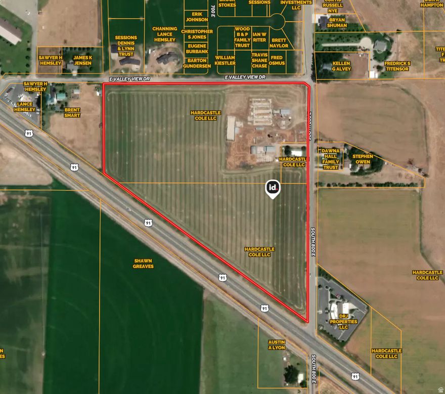 This property has always been know as the BEST commercial or mixed use property in Preston idaho! The highest traffic count in Franklin County.  Close to 1600 feet of frontage on Highway 91, 1480 feet on 8th E and 1300 on 8th S/ Valley View Drive. Most of the property is zoned commercial and some residential. This listing includes house.