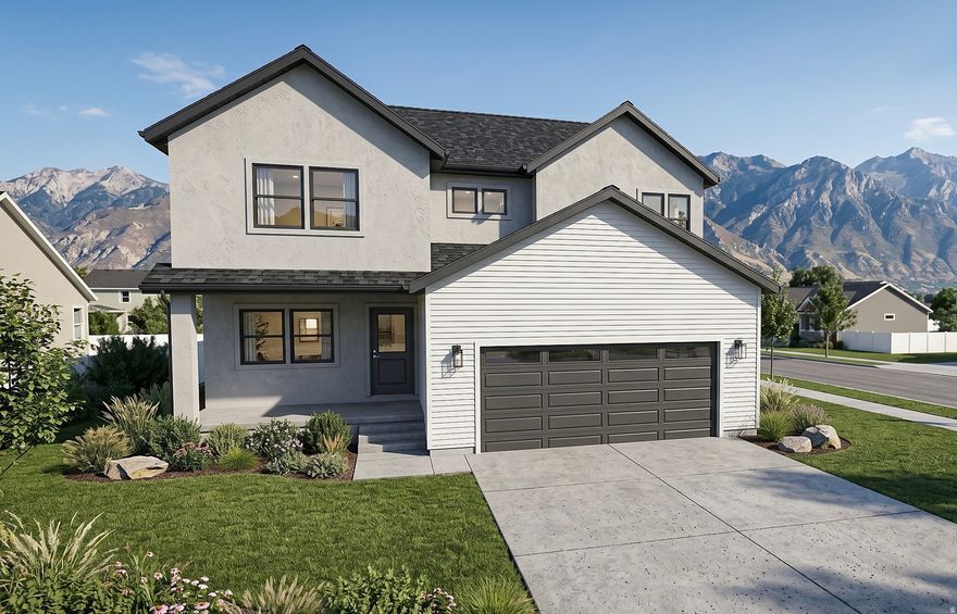 Get $20,000 toward upgrades, purchase price, or a rate buydown with preferred lender! Get up to 5 bedrooms new Alpine plan. Skye Meadows is steps away from Spanish Fork Main Steet and the new FitCity Center. Luxurious included features include quartz countertops, stained maple cabinets, and high-efficiency windows. Optional finished basement adds 2 additional bedrooms. Home is currently under construction. Skye Meadows offers lots up to .29 acres and capacity for 3 car and RV garages. Hillwood Homes offers fully customizable building on all plans. Hillwood is currently offering a preferred lender credit worth up to $20,000. Contact listing agent for details on customizations, credits, and availability. Model Home is available in the community. Images reflect previously built homes and may show upgrades, alternate plans, or unavailable features.