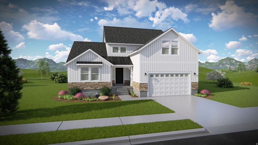 Welcome to Rose Ranch-an exciting new community in the heart of Eagle Mountain! These thoughtfully designed single-family homes shine with larger lots, giving you space for a three-car garage and plenty of outdoor living. Rose Ranch offers a vibrant, community-focused lifestyle with pickleball courts, the Eagle Mountain Ranch Bike Park, nearby schools, and easy access to local favorites like The Ranches Golf Club, Utah Lake, scenic parks, and trails. Surrounded by stunning mountain views, it's the perfect place to call home. Contact us today to start planning your future in Rose Ranch! (ORLANDO LOT 115)