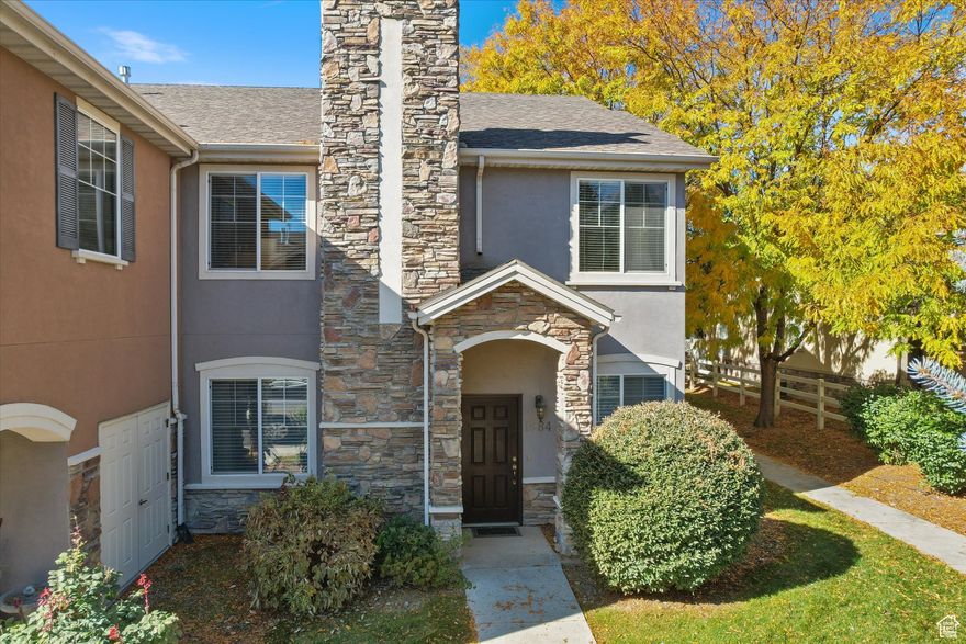 Discover effortless main-level living in this rare 3-bedroom, 2-bath condo-NO-STAIRS! Every room has a spacious walk-in closet, providing ample storage for all your needs. The kitchen shines with granite countertops, perfect for everyday meals or entertaining. Step outside to the patio, where you'll enjoy peace and quiet surrounded by mature trees and thoughtfully landscaped greenery, creating a tranquil retreat ideal for a morning coffee or evening gatherings. A convenient walking path right out your front door leads to extra parking and a quaint park with playground. The 30' deep double garage offers even more storage space, making this home perfect for someone downsizing without sacrificing convenience. This property combines thoughtful upgrades with a prime location, making it a true gem in Pleasant Grove. Square footage figures are provided as a courtesy estimate only and were obtained from previous MLS #874558. Buyer is advised to obtain an independent measurement. Buyer & buyers agent to verify all accuracy, including sq ft & HOA information.