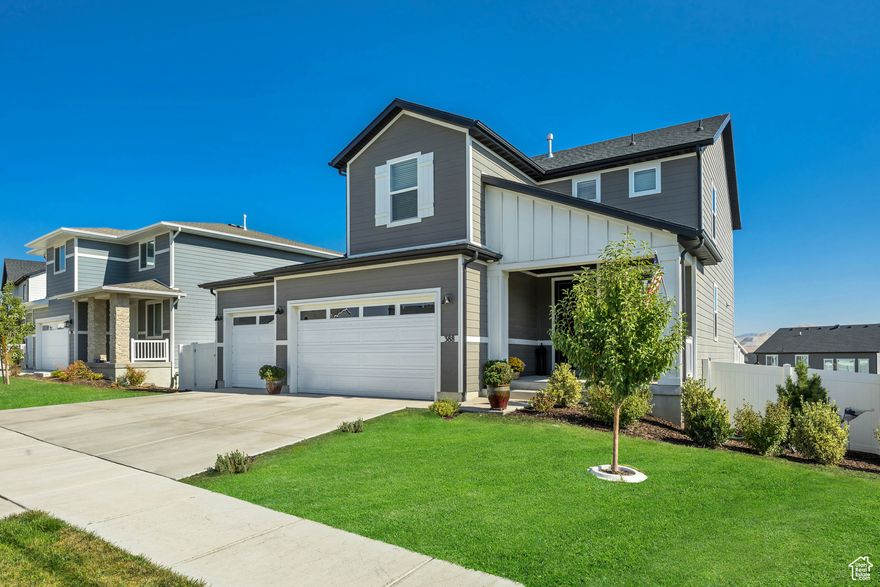 Located in the active family community of Wildflower, this beautiful home backs on the community open space and has a large deck to relax, unwind and enjoy the view from. Featuring an open floor plan with plenty of gathering space, large kitchen island and office nook this main floor should meet all your needs, Upstairs has four bedrooms with an owners suite that allows you to enjoy the first hint of the sun rays as they peak over the mountains from your bed in the morning. Completing this gem is a finished family room in the basement that walks out to a patio area and a three car garage.