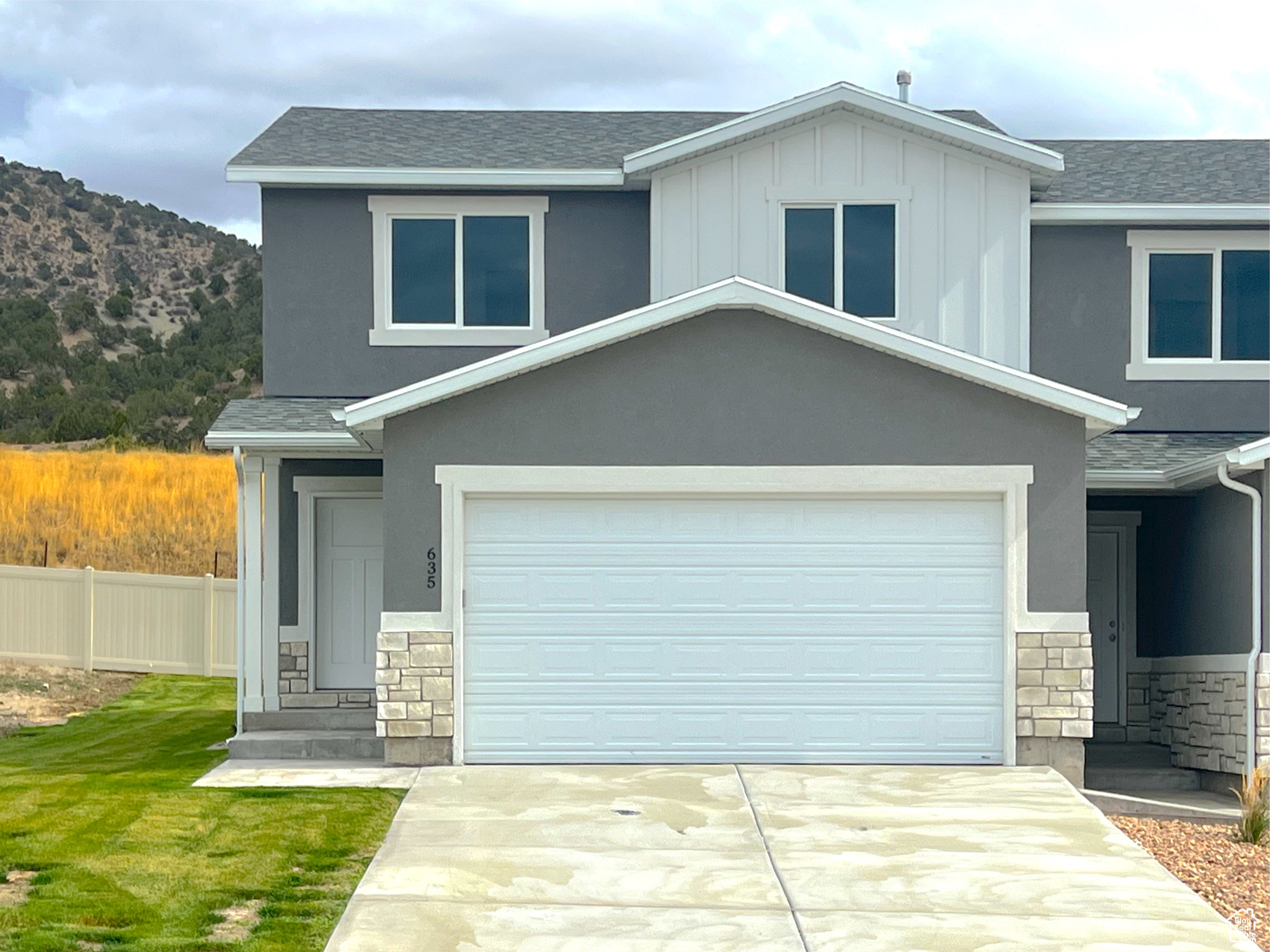 FINISHED and move in READY! Cedar Ridge townhome community is the perfect place to call home! Community park, playground, pavilion, community oversized parking, sporting court will be finished soon! This townhomes is located close to the community park area and is unique to the community as they have nothing going in behind them with a large common yard area. Great floorplan finished with 3 bedrooms and 2.5 bathrooms plus additional room to grow in the unfinished basement where you could add another bedroom, family room, and bathroom. Each home is constructed with quality in mind and includes 2x6 exterior walls, double pane windows, solid surface countertops, LVP flooring, knotty alder cabinets, a fully finished 2-car garage, and the list goes on. Don't forget the low maintenance style of living with front and side yard maintenance. Buyer to verify all information.