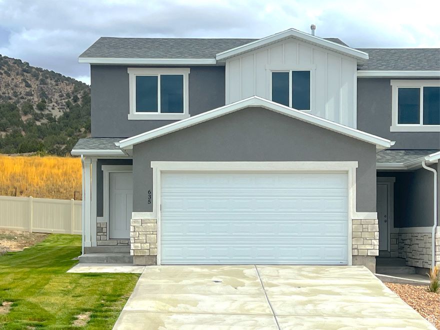 FINISHED and move in READY! Cedar Ridge townhome community is the perfect place to call home! Community park, playground, pavilion, community oversized parking, sporting court will be finished soon! This townhomes is located close to the community park area and is unique to the community as they have nothing going in behind them with a large common yard area. Great floorplan finished with 3 bedrooms and 2.5 bathrooms plus additional room to grow in the unfinished basement where you could add another bedroom, family room, and bathroom. Each home is constructed with quality in mind and includes 2x6 exterior walls, double pane windows, solid surface countertops, LVP flooring, knotty alder cabinets, a fully finished 2-car garage, and the list goes on. Don't forget the low maintenance style of living with front and side yard maintenance. Buyer to verify all information.