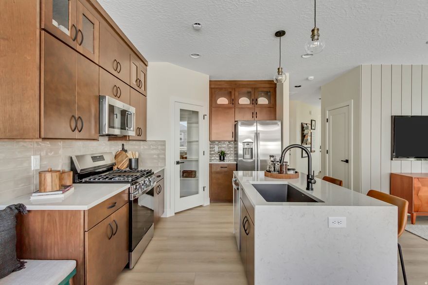 The Harvard balances connection and privacy across 1,776 sq. ft. with a welcoming front porch and a 2-car garage support everyday ease-from packages and strollers to bikes and gear. Storage is built in throughout, so everything has a place. 3 bedrooms and 2.5 baths with an open-concept main level links the kitchen, dining, and great room; ideal for weeknight dinners and weekend hosting. A bright loft welcomes you at the top of the stairs, creating a natural zone for reading, homework, or a media nook. The primary retreat features an oversized closet and a calm, away-from-it-all layout. *Pictures are of a finished home of the same floor plan, and the available home may contain different options, upgrades, and exterior color and/or elevation style. Square footage figures are provided as a courtesy estimate only and were obtained from building plans*