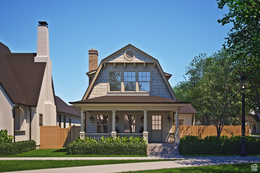 Built by Goodboro Homes, this stunning Gambrel cottage home is located in the desirable Holdaway Fields neighborhood in Vineyard, offering breathtaking lake and mountain views. The home features a beautiful kitchen, an open floor plan with plenty of windows for natural light, and gorgeous upgraded finishes throughout. The spacious primary suite boasts his & her walk-in closets for added convenience and luxury. Designed for main floor living, this home provides everything you need on the main level with the option to finish the basement for even more space. Located in the heart of Utah County, you'll be just minutes from the Utah Lake trail system, Sleepy Ridge Golf Course, Megaplex, Top Golf, shopping, dining, and more. The community will include 162 homes, a clubhouse, swimming pool, and pickleball courts. Holdaway Fields embraces traditional Utah architecture with classic cottage, craftsman, and tudor style homes. Homes in this community intentionally define the street edge with open yards, front porches, and beautiful entries.