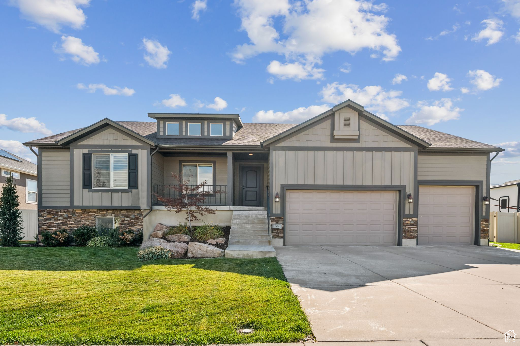 Don't miss out on this move in ready home! Step inside to be greeted by vaulted ceilings allowing for plenty of natural light. The beautiful kitchen features granite countertops, a pantry, and stainless steel appliances. The woodwork in the home is not to be missed, with trim and casing all custom. Other upgrades include French doors, plantation shutters, and new carpet. All bedrooms are spacious and feature walk in closets. The four car garage is massive and includes overhead storage. Outside, enjoy the fully fenced backyard from the shade of the covered deck.