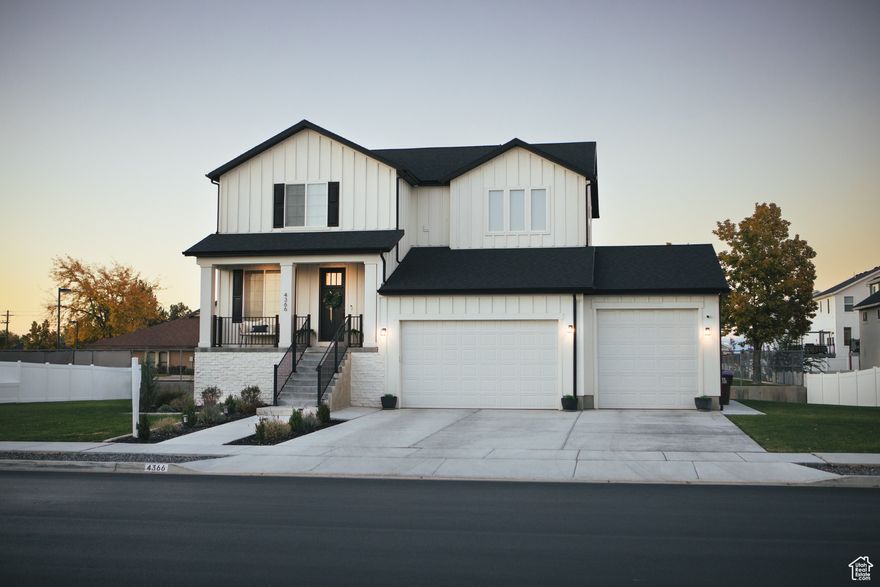 OPEN HOUSE SAT. 11/8/2025 11:00 am - 2:00 pm. Beautifully designed West Point home featuring a gourmet kitchen with double ovens, gas range, and quartz countertops throughout. The open layout and hard-surface flooring on the main level create a seamless flow from kitchen to living spaces, perfect for everyday living and entertaining. A main-level flex or office space provides versatility for work or hobbies, while upstairs you'll find three spacious bedrooms, a loft, and a luxurious primary suite with a euro-style shower and soaking tub. The finished basement adds even more functional space - ideal for a theater, gym, or guest suite - and includes generous under-porch storage to keep everything organized. Outside, enjoy a large landscaped yard with raised garden beds and plenty of room to play or unwind. A three-car garage provides ample parking and storage. Located in a desirable, established neighborhood, this home stands out for its modern finishes, smart layout, and attention to detail - offering both comfort and quality in one exceptional Square footage figures were obtained from county records and provided as a courtesy estimate only. Buyers are advised to obtain an independent measurement.