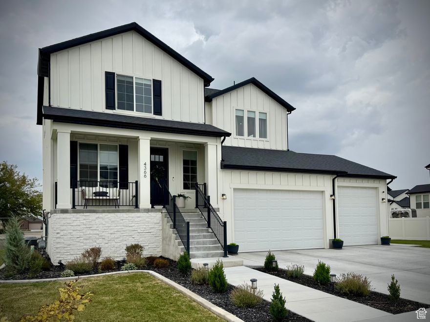Don't miss this beautiful home on a spacious .30 ac lot in the heart of West Point. Featuring a gourmet kitchen with quartz countertops, gas range, and double ovens. Hard LVP flooring on main, and 9' ceilings. Upstairs includes 3 bedrooms and loft with a luxury primary suite (Euro shower & soaker tub.) The fully finished basement is designed with entertainment in mind. Featuring a convenient kitchenette complete with a sink and disposal, mini fridge, microwave, ample cabinets and counter space perfect for snacks, drinks, and hosting. Just steps away, is a spacious family room wired for a ceiling mounted projector, making it an ideal set-up for movie nights, big games, or immersive gaming. Together this kitchenette and family room create a seamless entertainment experience where you  can gather, relax, and enjoy without ever needing to head upstairs. Square footage figures were obtained from county records and provided as a courtesy estimate only. Buyers are advised to obtain an independent measurement. SELLER IS WILLING TO NEGOTIATE SOME CONCESSIONS.