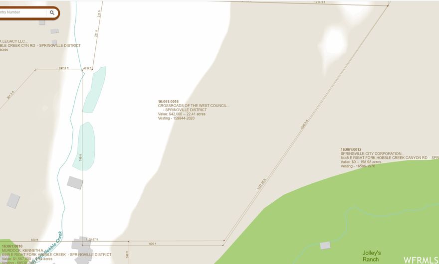 22.41 acres in beautiful Hobble Creek Canyon.